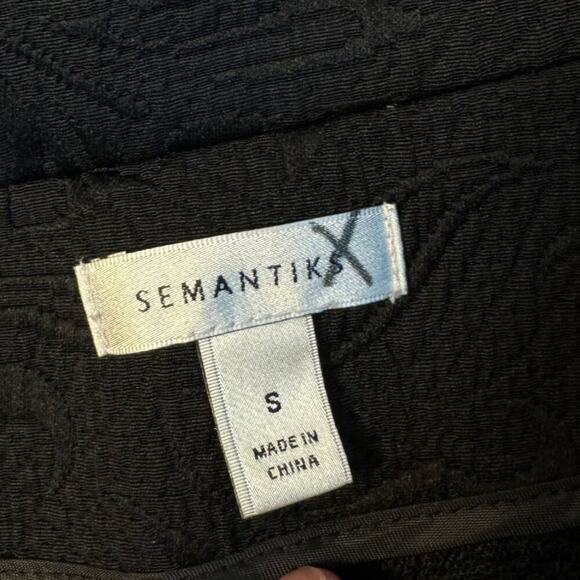 Semantiks Textured Jacquard Blazer Belted Jacket Women's sz S Elegant Old Money - Picture 2 of 14